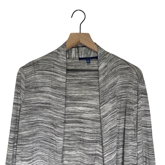 Apt. 9 Gray Open Front Cardigan 3/4 Sleeve Women's Size XL - Picture 2 of 14